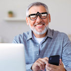 Joy&Jey Clip on Lazy Glasses - Horizontal Reading Glasses 90 Degree for Lying Down Reading or Watching TV, Knitting Up Neck Relax, Prism Glasses for Looking Up Playing Mobile, Neck Protection Glasses