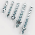 Wensilon 5/16x4" 10Pcs Inch Standard Fasteners for Heavy-Duty Zinc Wedge Anchors for Cement and Concrete