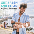 300 Pcs Ultra Thick Soft Large Body Wipes Individually Wrapped(7.87" x 9.45"),Shower Wipes for Adults Bathing No Rinse,Personal Cleansing Wipes for Travel Gym,Bulk Deodorant for Homeless.