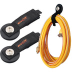 MUTUACTOR 2packs Magnetic Hooks Heavy Duty,Strong Magnet Garage Hook Large Capability for Hanging Cables Rubber Coating Mounting Magnet Storage Hooks for Garden Hoses Ropes Cordless Drills Tools Box