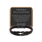 Anniversary Birthday Gifts for Husband Him Men from Wife Bracelets for Men