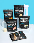 PEScience Select Protein Powder Variety Pack - 5 Flavors - 25 Servings - Protein Powder Sample Pack, Whey and Casein Blend, Keto Friendly, Gluten Free, Digestion Friendly, Amazing Taste