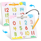 JoyCat Double-Sided Magnetic Number Tracing Board - 2-in-1 Numbers 1-20 Writing Toys for Toddlers & Kids, Preschool Math Manipulatives, Kindergarten Educational Learning Gifts for 3-5 Year Olds