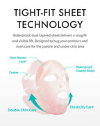REJURAN® Perfect V Tighter Dual-Sheet Lifting Sheet Mask, c-PDRN® (4ea) – Face & Jawline Lifting and Firming Original PDRN & Purecolla, Deep Moisturizing, Skin Tightening Anti-Aging Korean Skin Care