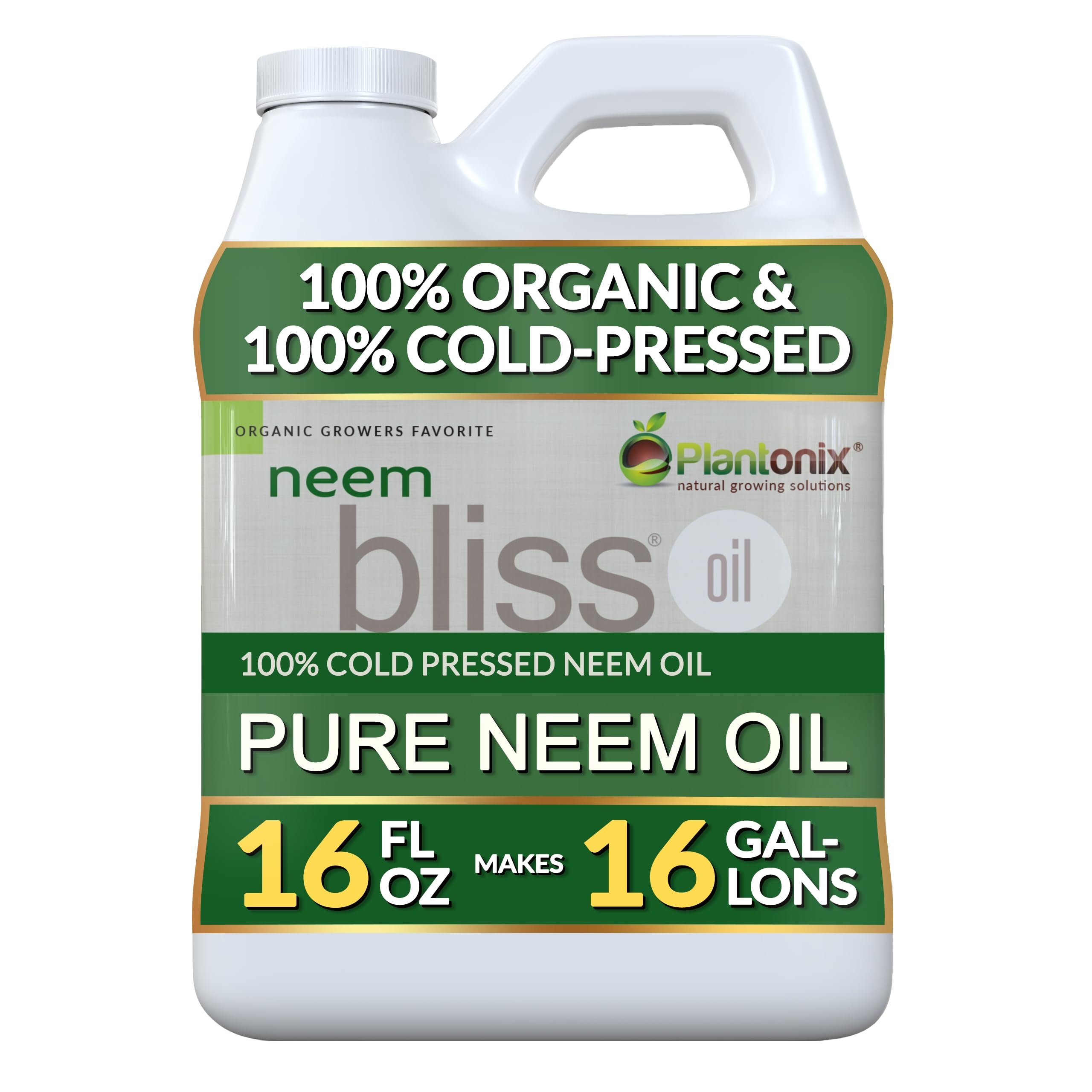 Neem Bliss (16 Fl Oz) - Pure Neem Oil Concentrate - 100% Cold Pressed Neem Oil - All-Natural Neem Oil Concentrate - Pure Neem Oil Extract - Unrefined Neem Oil for Hair - Neem Seed Oil Concentrate