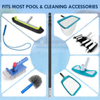CROHDLE New Carbon Fiber Pool Pole Telescopic, 4.6-15 FT Lightweight Adjustable Extension Poole Pole, Professional Telescoping Swimming Pool Cleaning Poles, for Brushes, Vacuum, Nets, Skimmers