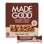 MadeGood Chocolate Chip Chewy Granola Bars, 40-Pack, Gluten Free Snacks