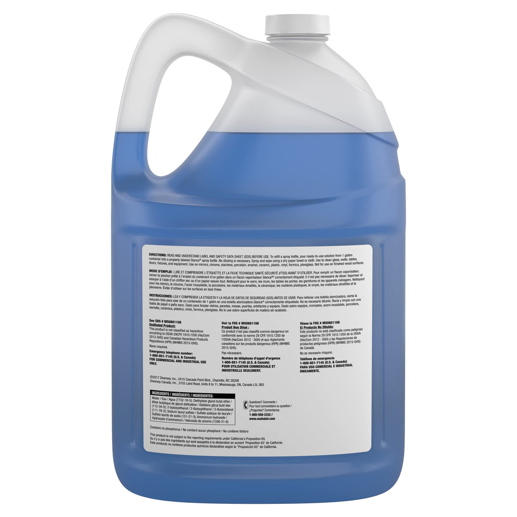 Diversey Glance Powerized Glass And Surface Cleaner, Liquid, 1 Gal