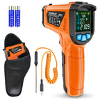 Infrared Thermometer Gun, Non Contact Digital Laser Thermometer Temperature Gun with Color LCD for Cooking, Home Repairs, Humidity Measurement, Adjustable Emissivity -58°F to 1472°F(-50~800°C)