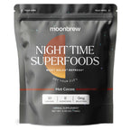 MoonBrew Nighttime Magnesium Hot Cocoa, Natural Sleep Aid Drink Mix for Adults - Calming Melatonin-Free Sleep Support - Sleepy Hot Chocolate Powder with L-Theanine, Passionflower & Zinc Glycinate