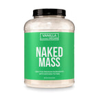 NAKED Vegan Mass - Vanilla Vegan Weight Gainer - 1,230 Calories, NSF Certified, Non-GMO, Soy & Gluten Free, No Artificial Ingredients - 8LB Bulk - 11 Servings