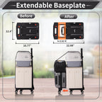 GtIiFmTe Foldable Hand Truck, Lightweight Luggage Cart for Airport Car Seat