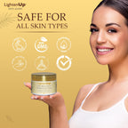 OMIC Lighten-Up Anti-Aging, Skin Brightening Cream - 4.4 fl oz / 100 ml - with Argan Oil and Shea Butter