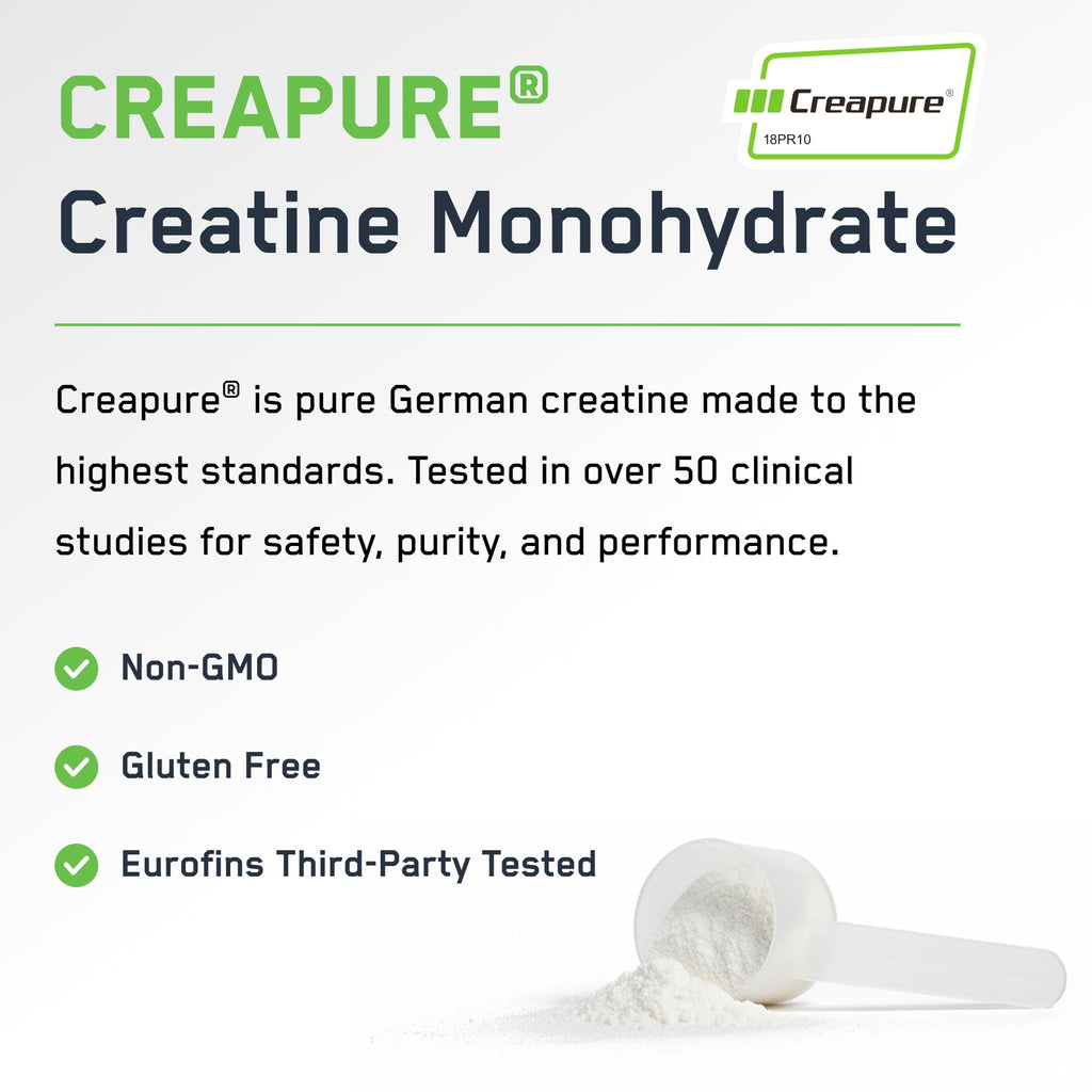SteelFit Creapure Creatine Monohydrate Powder - German Micronized Creatine Powder for Men & Women - Gym Workout Nutritional Supplements for Muscle Gain, Brain Health & Strength Building, 30 Servings