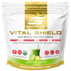 Granite Nutrition Vital Shield - USDA Organic Superfood Greens with Mushrooms & Tart Cherry – Supports Energy, Immune Function & Digestive Health – Lemon Lime Flavor (30 Servings)