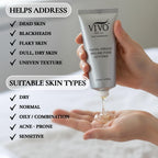 Vivo Per Lei Facial Peeling Gel - Helps Address Dead Skin Buildup - Gentle Exfoliating Gel for Rough, Dry, Sensitive or Mature Skin - Face and Body Scrub - Non Abrasive - 4.05 Fl. Oz.