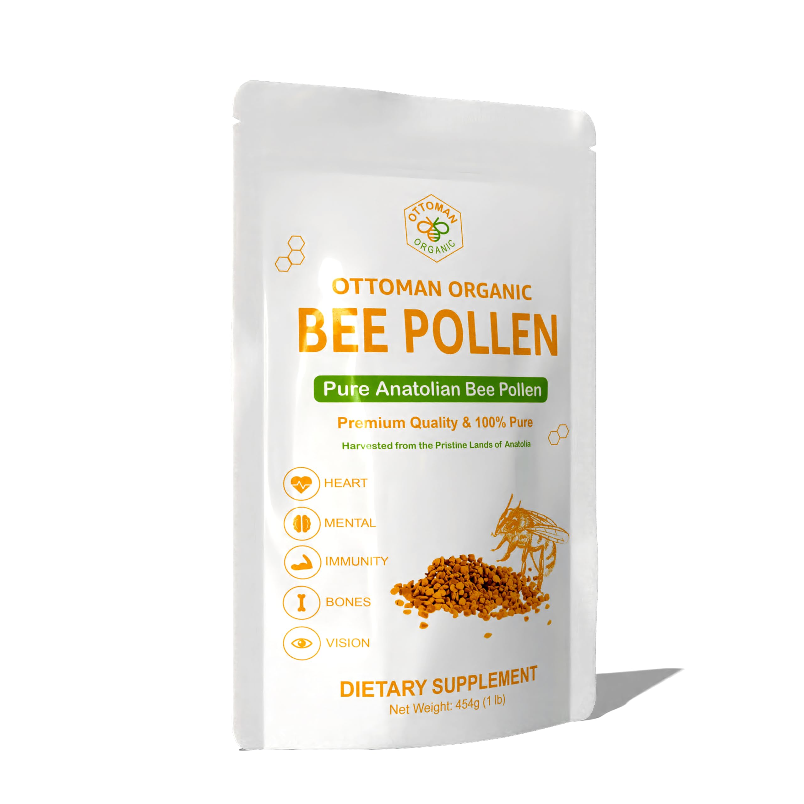 ottoman organic Bee Pollen, 1 Pound (Pack of 1) | USDA Organic