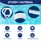 Pool Hoses for Above Ground Pools, 3 Pack 1.25 x 59 Inch Pool Filter Pump Hoses, Compatible with Intex Pool Filter Pump 607, 637 With 6 Metal Clamps