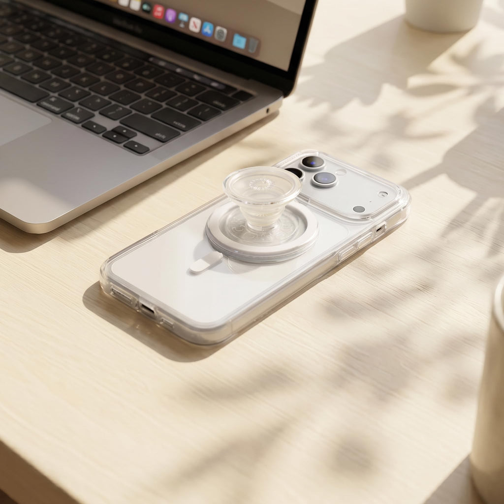 PopSockets Phone Grip for MagSafe, Magnetic Holder- Clear