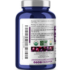 NusaPure Organic Maqui Berry Capsules, 100 mg, 180 Veg Capsules (Non-GMO, USDA, Vegan)