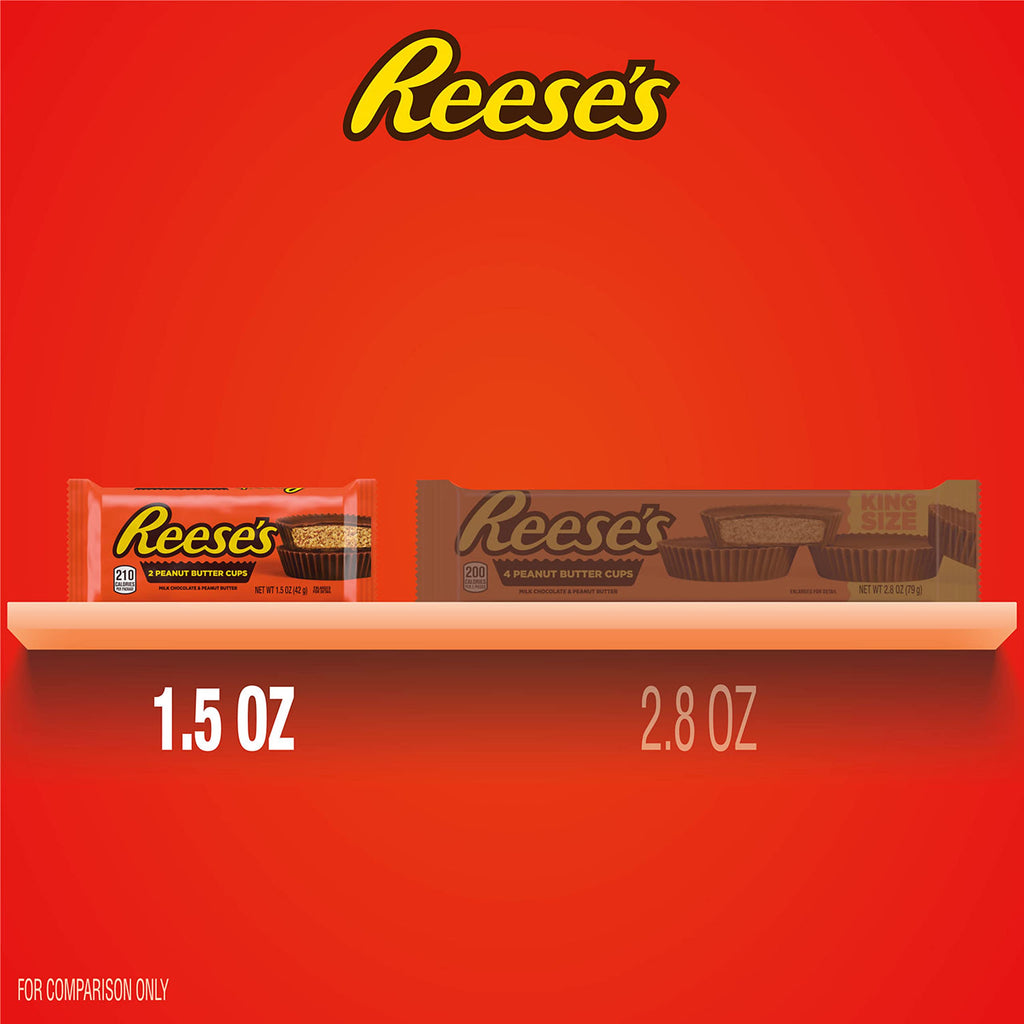 REESE'S Milk Chocolate Peanut Butter Cups, 1.5 oz, 36 ct