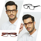 NORPERWIS Reading Glasses 6 Pairs Quality Readers Spring Hinge Glasses for Reading for Men and Women (6 Pack Mix Color -3, 2.00)