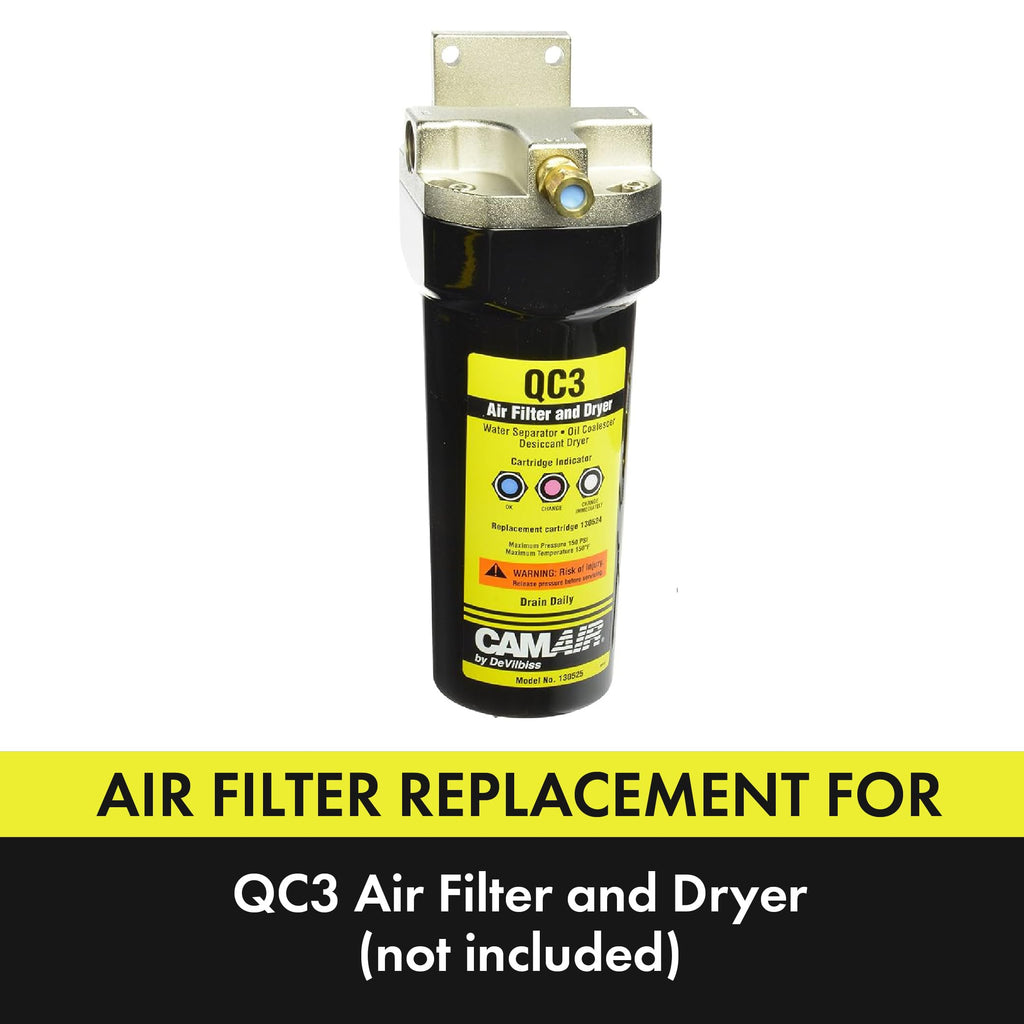 DeVilbiss 130524 Replacement Desiccant Cartridge for QC3 Filter