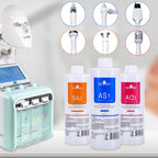YMEYFAN Hydrate Solution for Facial AS1 SA2 AO3 for Hydrogen Oxygen Facial Machine Professional, Aqua Peeling Solution Hydrate Serums for Facial Cleansing, Face Skin Care, Hydrating (400ml/6Pcs)