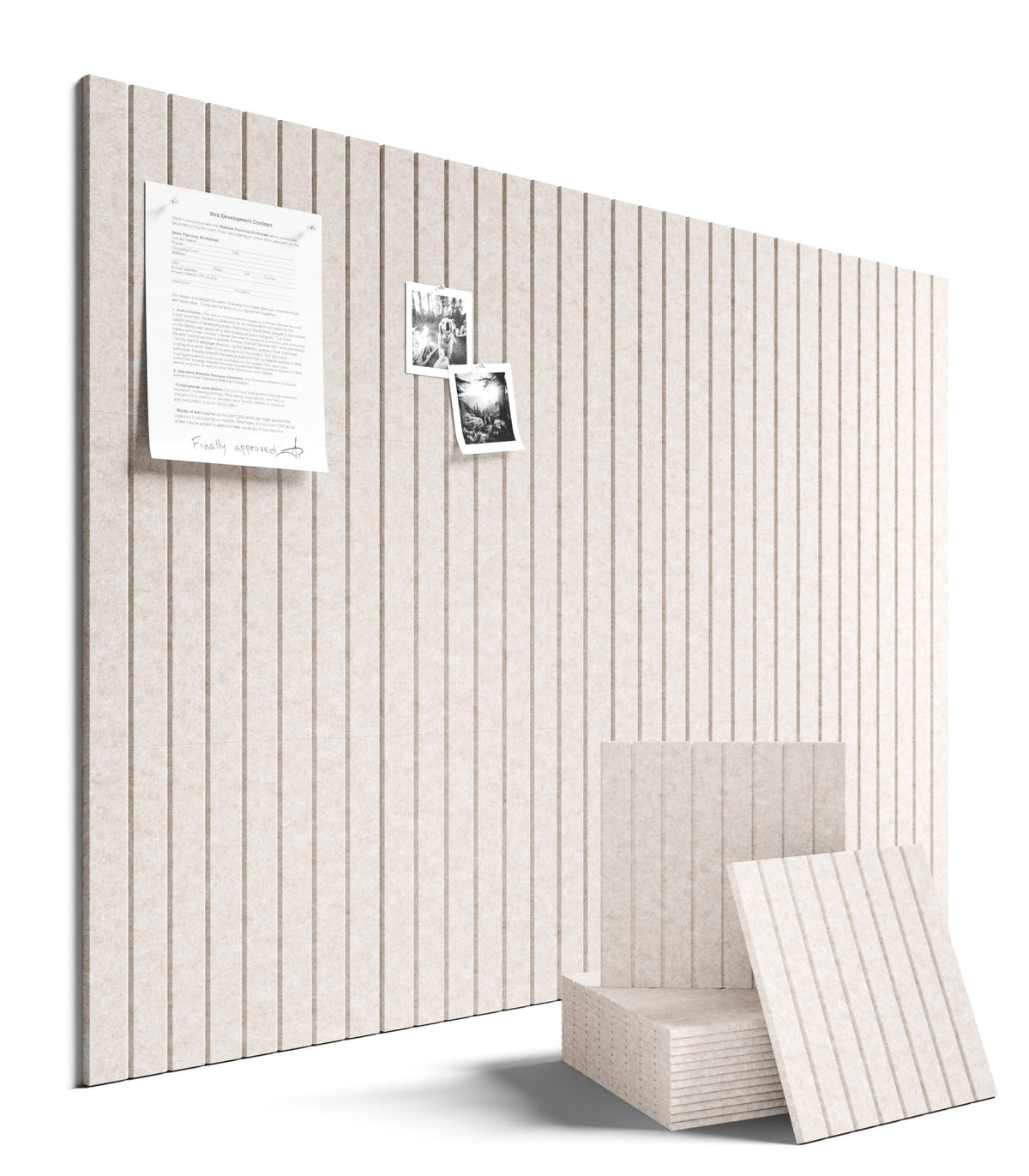 Fluxynara Felt Bulletin Board & Cork Board Alternative 48'' x 36''