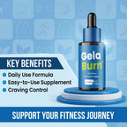 (1 Pack) Gela Burn Drops, Official GelaBurn Liquid Supplement Dropppers with Premium Ingredients, Advanced Formula Support Overall Health & Wellness Reviews (2oz/60ml)