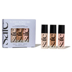 Saie Mini Glowy Super Gel Trio Gift Set - Lightweight Makeup Primer & All-Over Liquid Highlighter for Instant Glowy, Glass Skin - With Glycerin & Squalane - Starglow, Roseglow & Sunglow (0.5 oz Each)