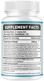 Glucovex Supplement Capsules - Official Glucovex Support Premium Pills Advanced Formula with All Natural Ingredients, Maximum Strength for Wellness & Overall Health, 60 Capsules for 1 Month