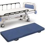 JZHLLA Foldable Fall Protection Mat for Elderly Blue Waterproof Non Slip Floor Mats with High-Resilience Foam 72 * 24 * 2 Inch Bedside Floor Mats for Elderly, Handicap, Senior