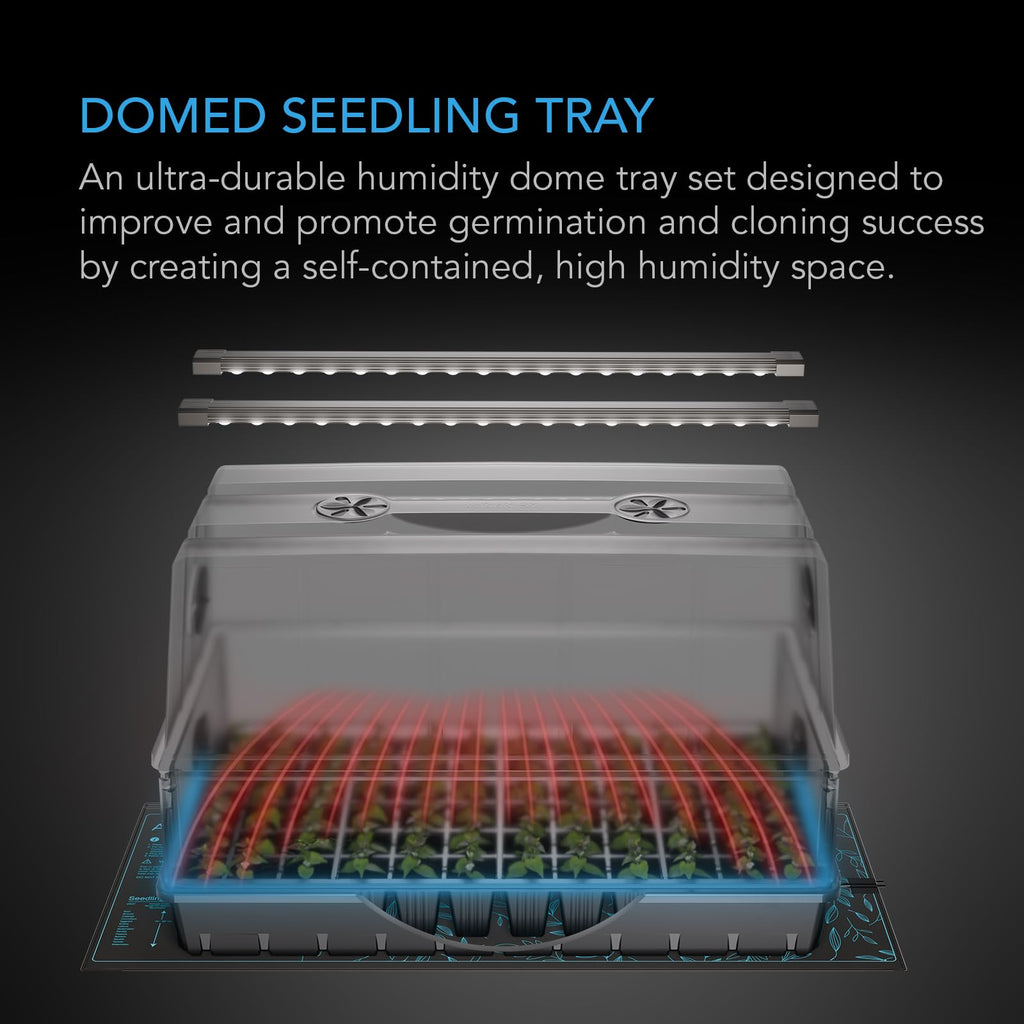 AC Infinity Heavy-Duty Large Humidity Dome 6x12 Germination Kit