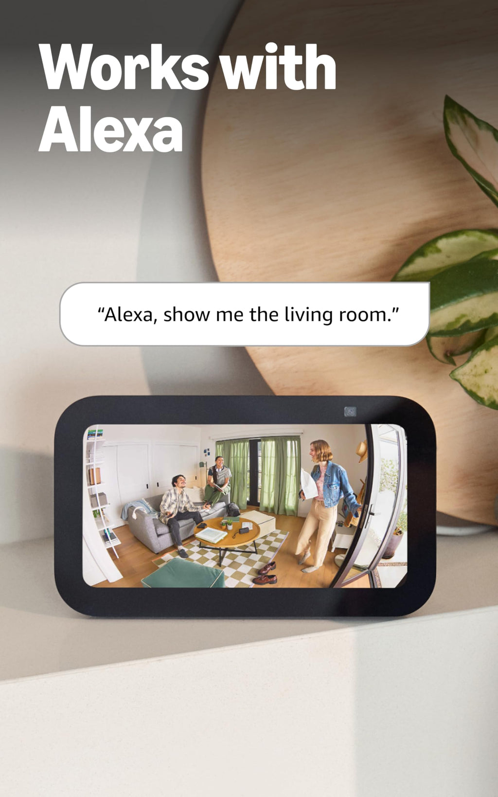Ring Indoor Cam (newest model) — Home or business security in 1080p HD video, White