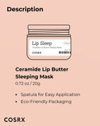 COSRX Lip Care Balm for Dry Chapped Lips, Enriched with Shea Butter, Sleeping Mask, Korean Skin Care, Animal Testing-Free, Artificial Fragrance-Free, Parabens-Free (Lip Butter)