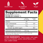 Qunol CoQ10 Gummies, CoQ10 100mg, Delicious Gummy Supplements, Helps Support Heart Health, Vegan, Gluten Free, Ultra High Absorption, 2 Month Supply (60 Count, Pack of 2)