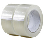GGR Supplies FIL-795 Fiberglass Reinforced Filament Strapping Tape – Heavy Duty Packing & Shipping Tape, Mono Directional, 2 in x 60 yds. Pack of 2 (5.5 Mil)