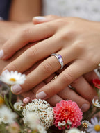 Custom4U Sterling Silver Rings for Women Personalized Name Ring