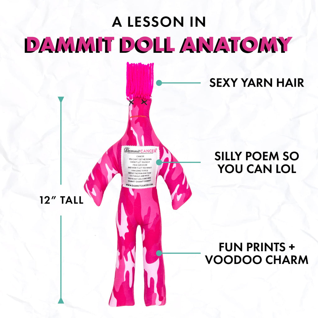 Dammit Doll - Limited Edition - Dammit Cancer Doll - Stress Relief, Gag Gift