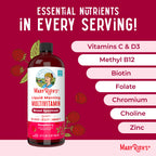 MARYRUTH'S Liquid Morning Multivitamin for Women, Men & Kids | Vitamin A C D E B6 B12 Biotin Zinc | Beauty | Vegan | Non-GMO | Gluten Free | 32 Servings