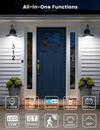 Torkase Motion Sensor Light Bulbs, E26 Dusk to Dawn Activated Security
