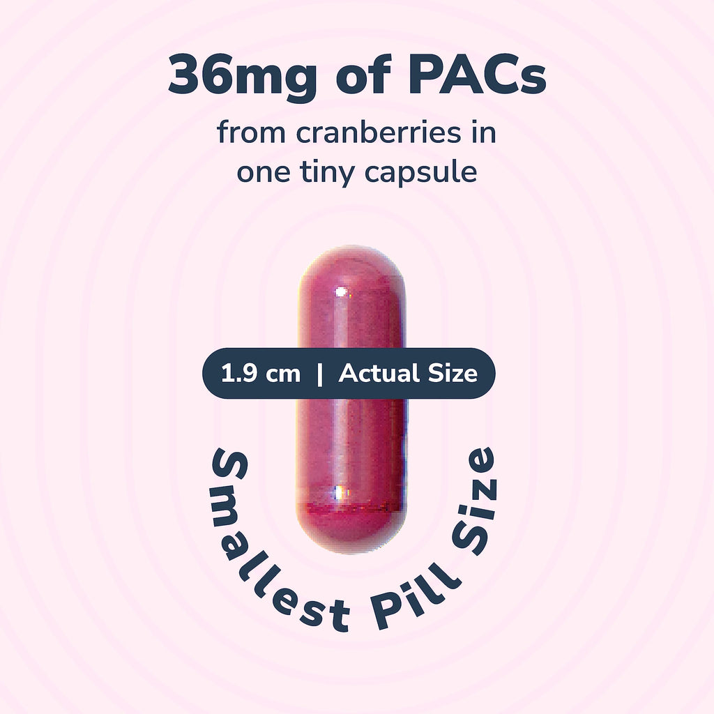 Utiva Cranberry PACs – Clinically Studied Ingredients 36mg PACs for UTI Avoidance - Supplement for Urinary Tract Health for Women and Men – Cranberry Extract Pills for Bladder Health, 90 Vegi Capsules