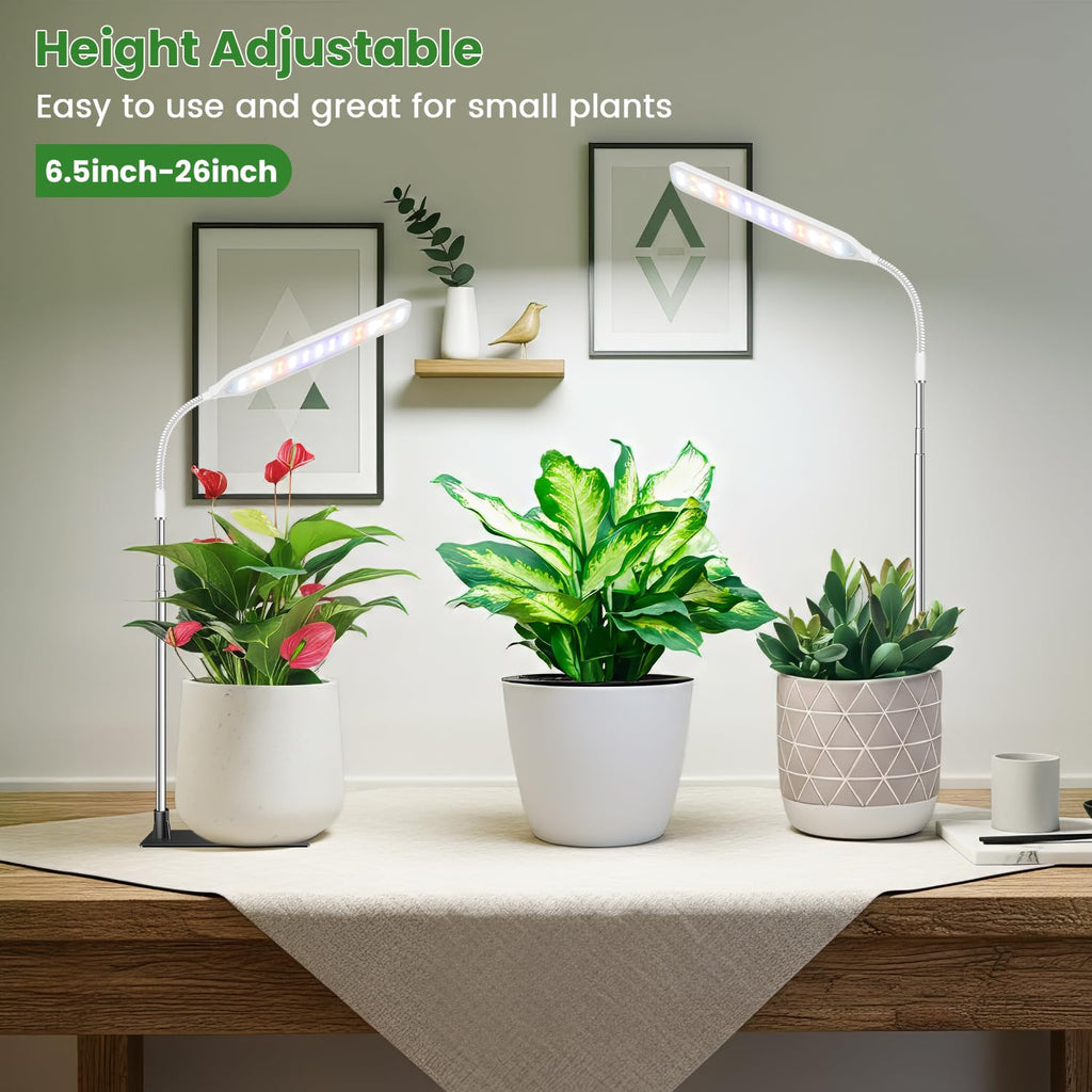 Wolezek Small Grow Lights for Indoor Plants with Base, Full Spectrum