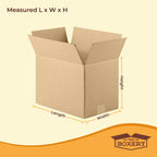 The Boxery 18"x4"x4" Brown/Kraft Corrugated Cardboard Shipping Boxes 100-Pack | Mailing, Packing, Moving & Storage for Business/Home – Durable - Eco-Friendly, Recyclable - Made in the USA