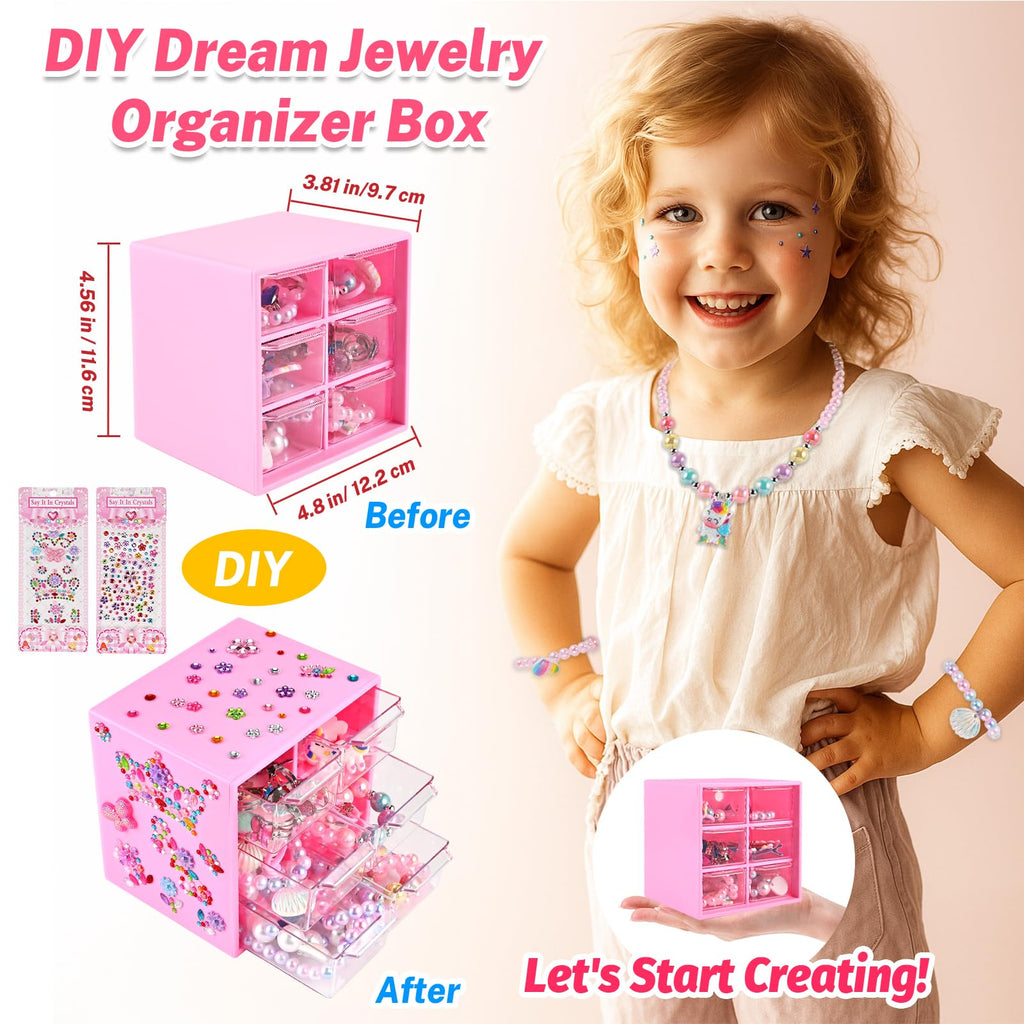 Faburo 42PCS Jewelry Toys for Girls, Unicorn Mermaid Princess Toys- Rings