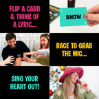 Grab The Mic - Award Winning Karaoke Party Game for Bad Singers w Foam Mic