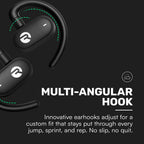 Raycon Fitness Open Ear Earbuds – Open Ear Headphones, Earbuds Wireless Bluetooth, Running Headphones, Sweat & Water-Resistant Earphones, 40 Hours Battery Life (Black)