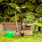 Colwelt Bulb Planter Tool Long Handle, Serrated Base Gardening Bulb Transplanter with Soft Grip, Heavy Duty Long Handled Bulb Planter Sod Plugger for Digging Holes to Plant Tulips, Iris, Daffodils