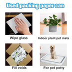 Packing Paper for Moving, Newsprint Packing Paper Sheets for Shipping Transportation,Wrapping, Fill the Moving Boxes and Protect Fragile Items (100 Sheets, 27”x15”)